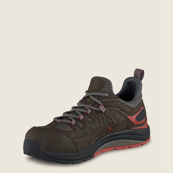 Red Wing Work Shoes Dark Brown - Mens Cooltech™ Athletics - Safety Toe - 3956-SZEHU